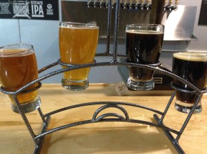 L to R: JAWN, Triple, Coconut Mud Stout, Mud Stout