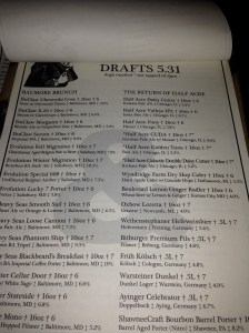 Bru Tap List