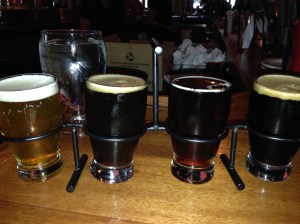 Lagunitas Taster L to R: Sucks, Scary City #2, Hairy Eyeball, Scary City #3